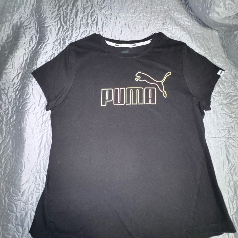Puma Dark Gray V-Neck Tee